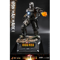 Marvel Iron Man Mark I (MK1) 1:6 Scale Figure Diecast Hot Toys 908901 MMS605-D40