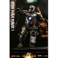 Marvel Iron Man Mark I (MK1) 1:6 Scale Figure Diecast Hot Toys 908901 MMS605-D40