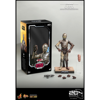 Star Wars: Attack of the Clones C-3PO 1:6 Scale Figure Hot Toys 911039 MMS650-D46Star Wars: Attack of the Clones C-3PO 1:6 Scale Figure Hot Toys 911039 MMS650-D46