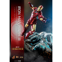 Marvel Iron Man Mark III (2_0) 1:6 Scale Diecast Figure Hot Toys 911579 MMS664-D48