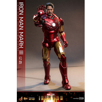 Marvel Iron Man Mark III (2_0) 1:6 Scale Diecast Figure Hot Toys 911579 MMS664-D48