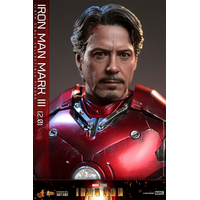 Marvel Iron Man Mark III (2_0) Figurine Échelle 1:6 Diecast Hot Toys 911579 MMS664-D48