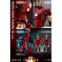 Marvel Iron Man Mark III (2_0) 1:6 Scale Diecast Figure Hot Toys 911579 MMS664-D48