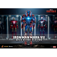 Marvel Iron Man Mark VII (Armure en version ouverte) Diorama Échelle 1:6 Diecast Hot Toys 902781 DS004D51