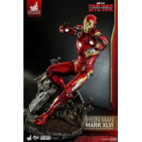Marvel Iron Man Mark XLVI (46) Diecast 1:6 Scale Figure Hot Toys 909838 MMS608-D42