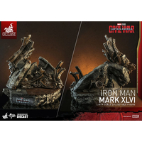Marvel Iron Man Mark XLVI (46) Diecast 1:6 Scale Figure Hot Toys 909838 MMS608-D42