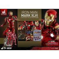Marvel Iron Man Mark XLVI (46) Diecast 1:6 Scale Figure Hot Toys 909838 MMS608-D42