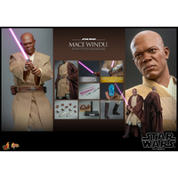 Star Wars: L'Attaque des Clones Mace Windu Figurine Échelle 1:6 Hot Toys 912056 MMS681