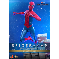 Marvel Spider-Man (Nouveau costume rouge et bleu) Version de Luxe Spider-Man: No Way Home Figurine Échelle 1:6 Hot Toys 912036 MMS680
