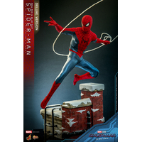 Marvel Spider-Man (New Red and Blue Suit) Deluxe Version Spider-Man: No Way Home 1:6 Scale Figure Hot Toys 9120362 MMS680Marvel Spider-Man (New Red and Blue Suit) Deluxe Version Spider-Man: No Way Home 1:6 Scale Figure Hot Toys 9120362 MMS680