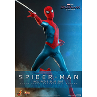 Marvel Spider-Man (Nouveau costume rouge et bleu) (Spider-Man: No Way Home) Figurine Échelle 1:6 Hot Toys 912036 MMS679