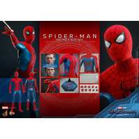 Marvel Spider-Man (Nouveau costume rouge et bleu) (Spider-Man: No Way Home) Figurine Échelle 1:6 Hot Toys 912036 MMS679