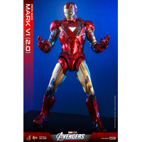 Marvel Iron Man Mark VI (2_0) 1:6 Scale Figure Diecast Hot Toys 912103 MMS687-D52