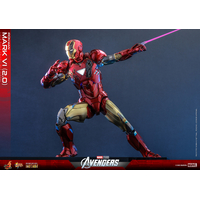 Marvel Iron Man Mark VI (2_0) 1:6 Scale Figure Diecast Hot Toys 912103 MMS687-D52