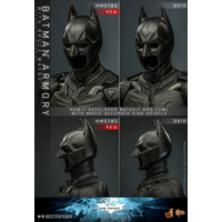 DC Batman Armory with Bruce Wayne 1:6 Scale Figure Set Hot Toys 911374 MMS702