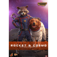Marvel Rocket et Cosmo Ensemble de figurines échelle 1:6 Hot Toys 912327 MMS708
