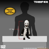 Terrifier: Art le Clown avec Sons MDS Mega Scale Poupée 15 pouces Mezco Toyz 24020