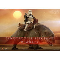 Star Wars: Episode IV Sandtrooper Sergeant et Dewback Ensemble de Figurines Échelle 1:6 Hot Toys 912535 MMS722