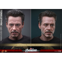 Marvel Tony Stark (Mark VII Version avec Armure) Figurine Échelle 1:6 Hot Toys 912584 MMS718