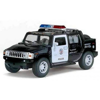 Hummer H2 Sut Pull Back Police 2005 1:40 scale diecast Kinsmart