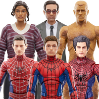 Marvel Legends Spider-Man: No Way Home Set of 6-inch scale action figures (Friendly Neighborhood Spider-Man (2002), Amazing Spider-Man, Spider-Man, MJ, Matt Murdoch, Sandman) Hasbro