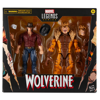 Marvel Legends Series Marvel's Logan vs Sabretooth 6-inch scale action figures Hasbro F9021