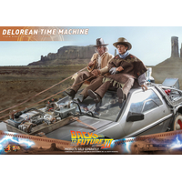 Back to the Future III - DeLorean Time Machine 1:6 Scale Figure Accessory Hot Toys 913042 MMS738