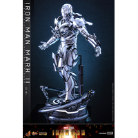 Marvel Iron Man Mark II (2_0) 1:6 Scale Figure DIECAST Hot Toys 913024 MMS733-D59