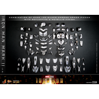 Marvel Iron Man Mark II (2_0) 1:6 Scale Figure DIECAST Hot Toys 913024 MMS733-D59