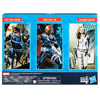 Marvel Legends Series SHIELD ( Nick Fury Jr, Sharon Carter, Dum Dum Dugan) Ensemble de 3 figurines échelle 6 pouces Hasbro F9047