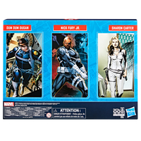 Marvel Legends Series SHIELD ( Nick Fury Jr, Sharon Carter, Dum Dum Dugan) 3-pack 6-inch scale action figures Hasbro F9047