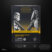 Star Wars The Black Series Clone Trooper & Battle Droid Ensemble de figurines échelle 6 pouces Hasbro G0241