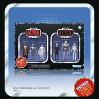 Star Wars Retro Collection Star Wars Épisode II & Épisode III Ensemble de figurines échelle 3,75 pouces Hasbro G0371