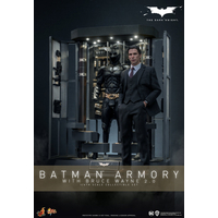 DC Batman Armory with Bruce Wayne (2_0) The Dark Knight 1:6 Scale Collectible Set Hot Toys 913435