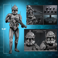 Star Wars Commander Cody (CHROME VERSION) Exclusive 1:6 Scale Collectible Figure Hot Toys 913142 MMS734