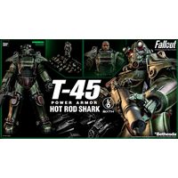 Fallout T-45 Hot Rod Shark Power Armor 1:6 Scale Figure Threezero 913294