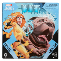 Marvel Legends Series Marvel's Crystal and Lockjaw 6-inch scale action figures Hasbro F9108