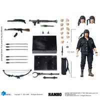 Rambo First Blood Part II  Exquisite Super Series John J Rambo 1:12 Scale Action Figure - Previews Exclusive Hiya Toys 420268