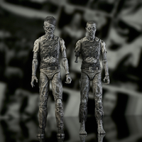 The Walking Dead (Comic Série 2) Negan et un Walker ensemble de figurines de luxe Diamond Select 85528