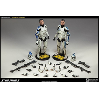 Star Wars Clone Troopers: Echo and Fives The Clone Wars Militaries of Star Wars - 1:6 Scale Figure Sideshow Collectibles 100201