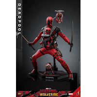 Marvel Deadpool (from Deadpool & Wolverine movie) EXCLUSIVE VERSION 1:6 Scale Figure Hot Toys 9134761 MMS746B