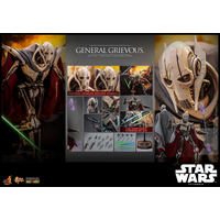 Star Wars General Grievous (Diecast Body Structure) 1:6 Scale Figure Hot Toys 913608 MMS760D67