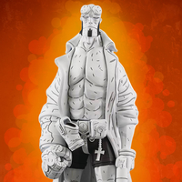 Hellboy Black & White (Previews Exclusive) 1:6 Scale Figure Dark Horse Comics 913705