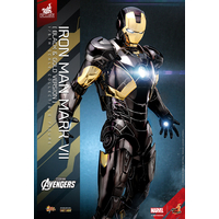 Marvel Iron Man Mark VII (Black and Gold Version) 1:6 Scale Figure Hot Toys 913356 MMS741D61