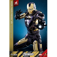 Marvel Iron Man Mark VII (Black and Gold Version) 1:6 Scale Figure Hot Toys 913356 MMS741D61