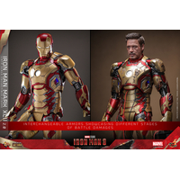 Marvel Iron Man 3 Iron Man Mark XLII (Mark 42) 2_0 1:6 Scale Figure Hot Toys 913628 MMS758D65