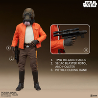 Star Wars Episode IV: A New Hope - Ponda Baba 1:6 Scale Figure Sideshow Collectibles 100488