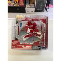 NHL Dominik Hasek Detroit Red Wings goalie action figure Mcfarlane Toys