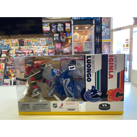 NHL  Roberto Luongo contre Jarome Iginla gardien de but et joueurs de hockey ensembles de deux  figurines  Mcfarlane Toys