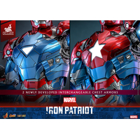 Marvel Iron Patriot Diecast EXCLUSIVE Figurine Échelle 1:6 Hot Toys CMS021D68 913805